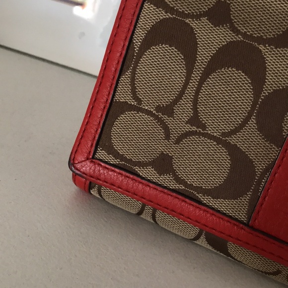 Coach Leather & Canvas Wallet - Picture 2 of 9